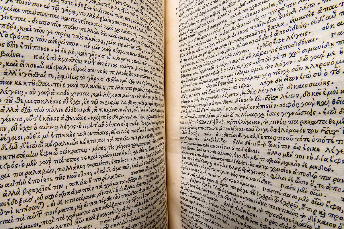 Close-up of text