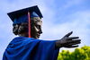 Alma Mater greets graduating students at the University of Illinois Urbana-Champaign. Photo taken on Wednesday, May 10, 2023. 